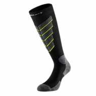 Kedra-T Long Knee-High Socks Light Black Grey Yellow