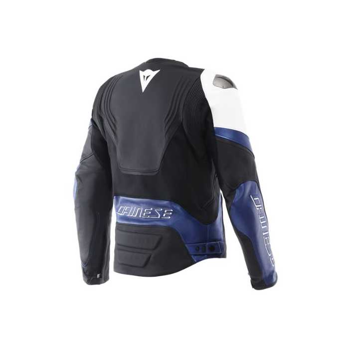 Jacket Racing 5 Leather Black Blue White