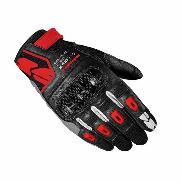 Glove G-Carbon Black Red