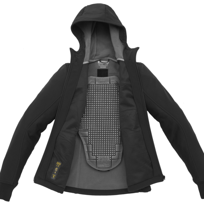 Jacket Hoodie Armor Lady Black