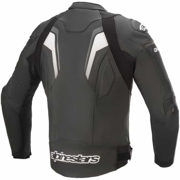 Jacket GP Plus R V3 Leather Black White