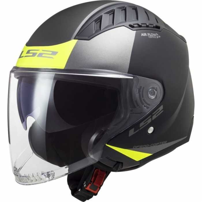 Casco OF600 Copter Urbane Nero Giallo