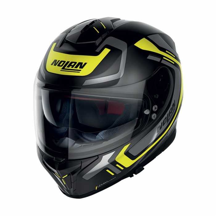 Casco N80-8 Ally N-Com Flat Black Yellow