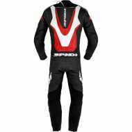Leather suit Laser Pro Perforated White Red