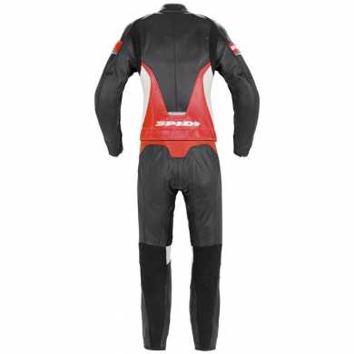 Leather suit Laser Touring Lady Black Red