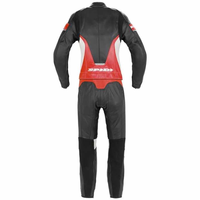 Leather suit Laser Touring Lady Black Red