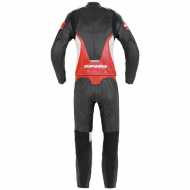 Leather suit Laser Touring Lady Black Red